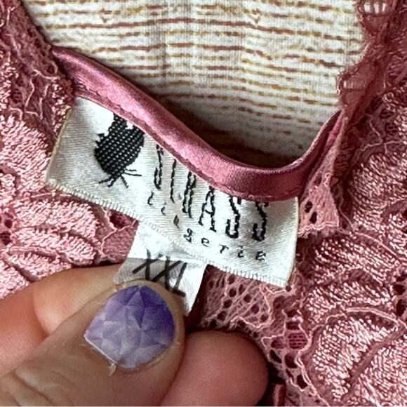 Deep Pink Midi Slip Dress - Picture 4 of 6